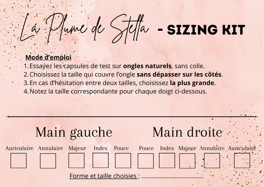 Sizing Kit Press-On Nails – Mesures