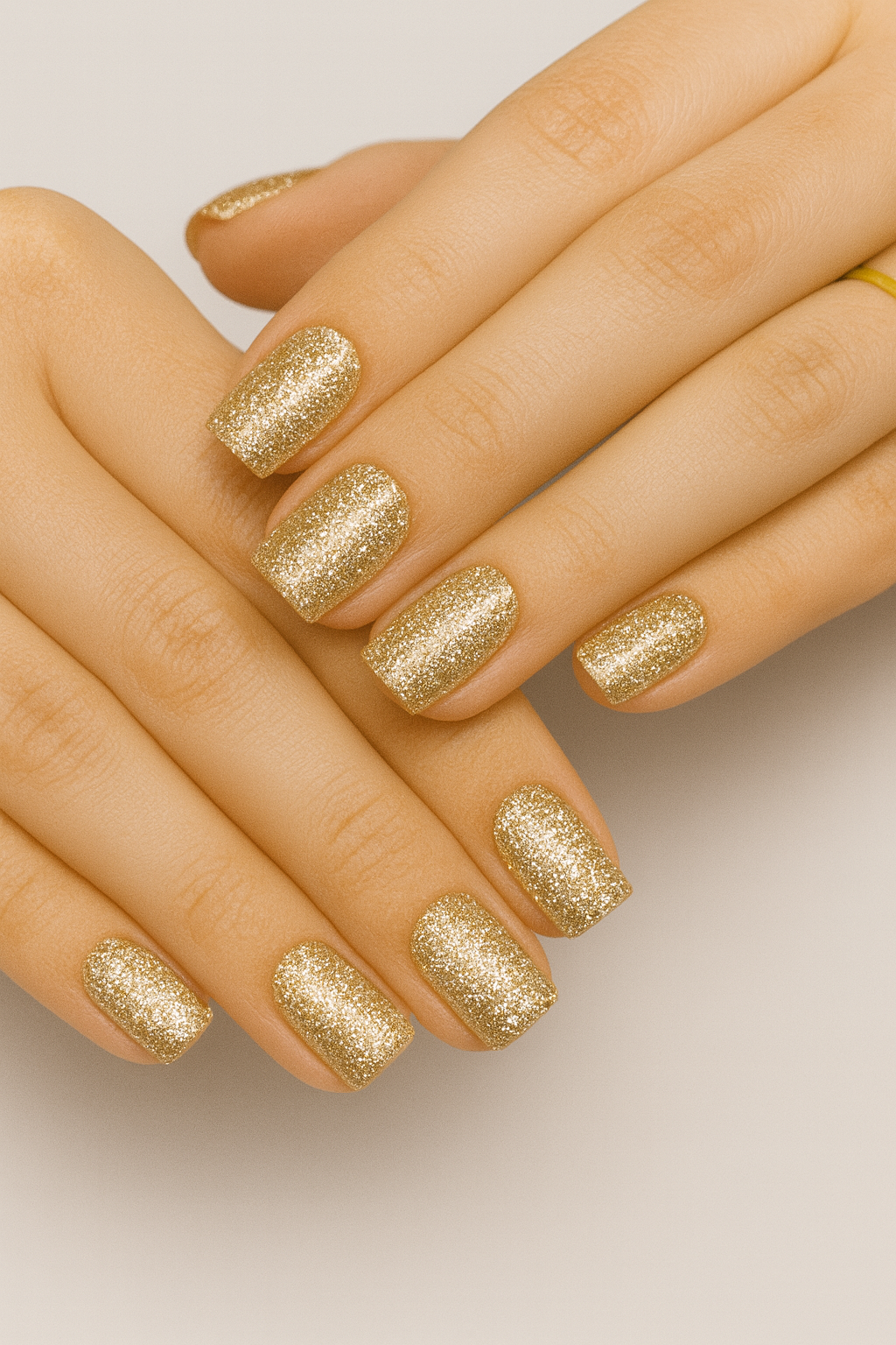 24K – Pailleté Or | Carré Court – Prêt-à-Porter | La Plume de Stella